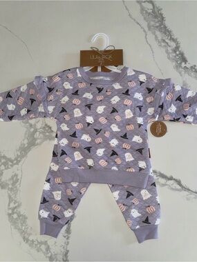 Lila & Jack Toddler Girl Fall Halloween Sweatshirt Joggers Set 2T